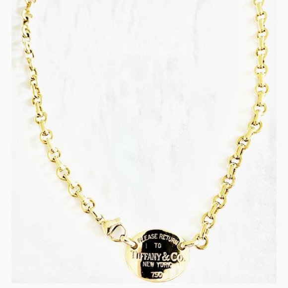 Return to Tiffany 18K  yellow gold necklace - Picture 5 of 7